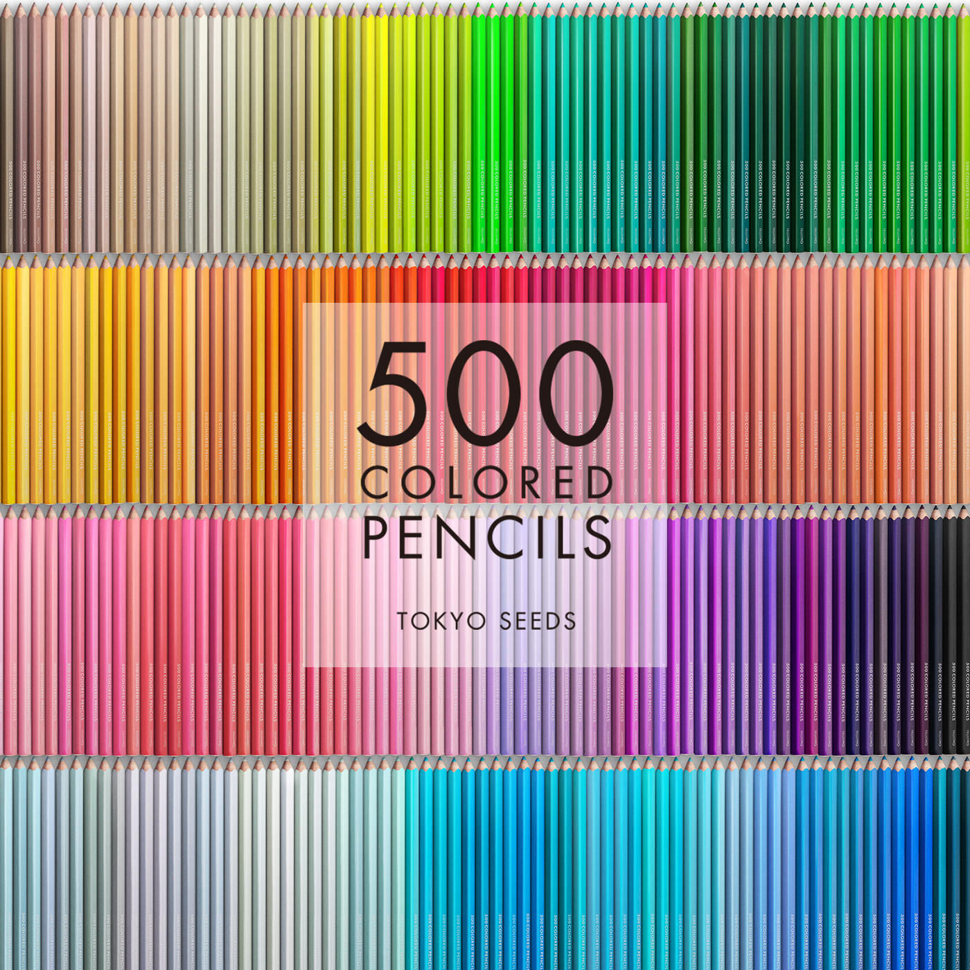 Real Stock|【369/500 MINT HIT】500色の色えんぴつ TOKYO SEEDS|1992年、世界初の「500色」という膨大な色数の色えんぴつが誕生して以来、その販売数は発売当初から合わせると、世界55ヵ国10万セット以上。今回、メイド・イン・ジャパンにこだわり、すべてが新しく生まれ変わって登場しました。