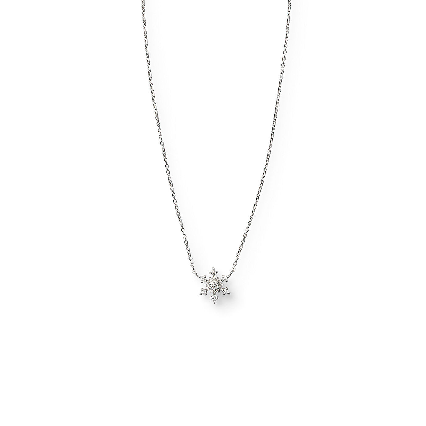 UP.de ７粒のダイヤモンドに願いを込める 雪の結晶モチーフのネックレス｜Real Stock[リアルストック]｜フェリシモ【公式通販】
