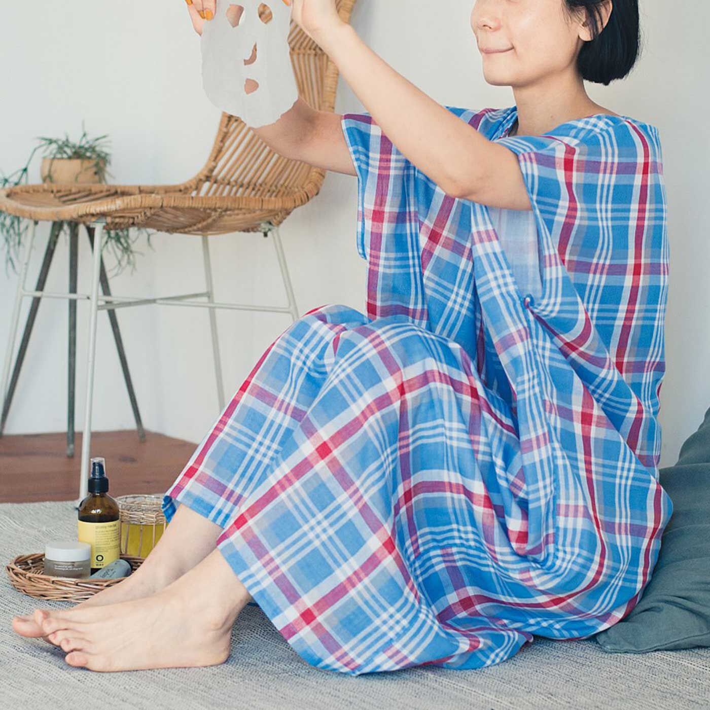 お風呂上がりから寝るまでさわやか ダブルガーゼが心地いい 着るバス