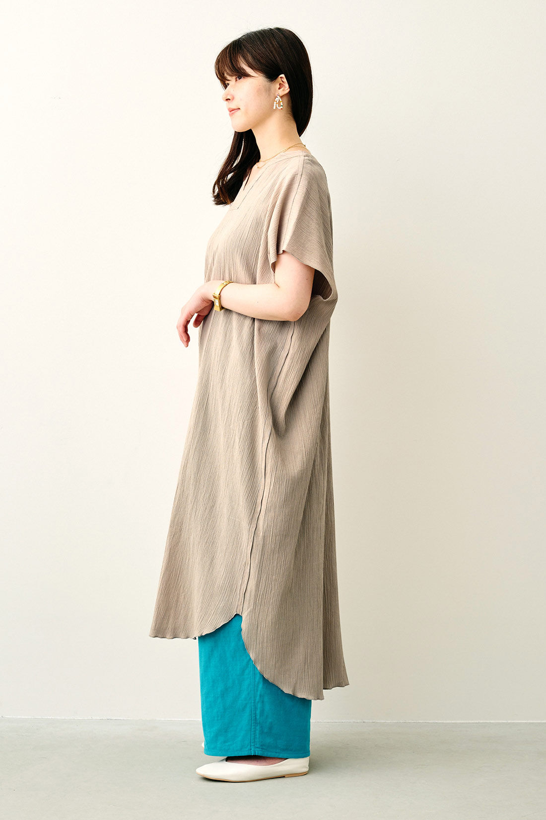 argue LINEN DYED ANMBIENCE DRESS