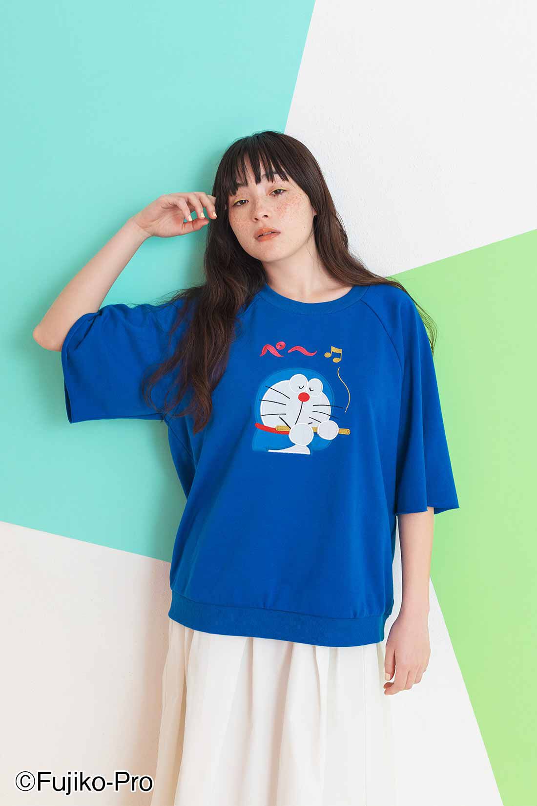 フェリシモコレクション|ドラえもん アップリケスウェットTシャツ