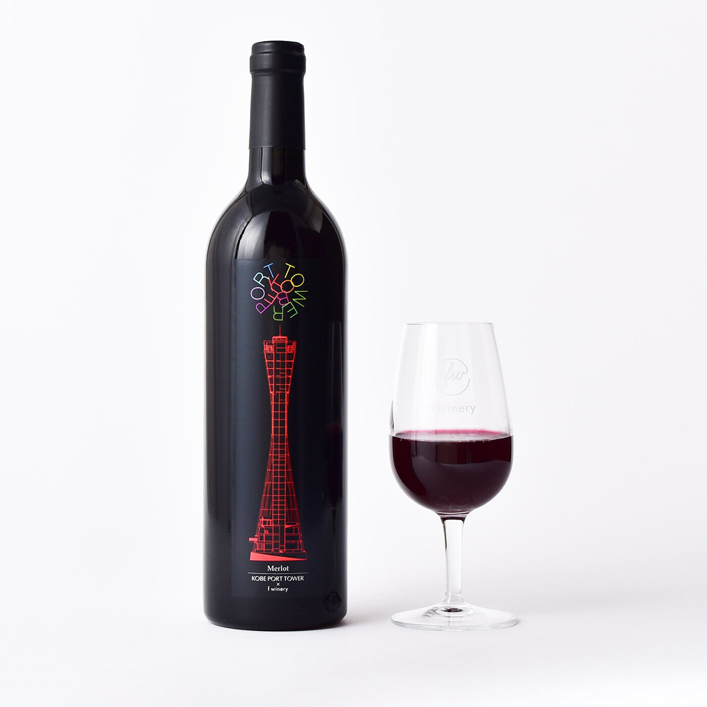 フェリシモコレクション|ブリリアンス神戸基金　KOBE PORT TOWER×フェリシモワイン醸造所　f winery124　メルロー〈赤〉|メルロー、甘さと酸味のバランスが良く、口当たりが滑らかな飲みやすいミディアムボディ