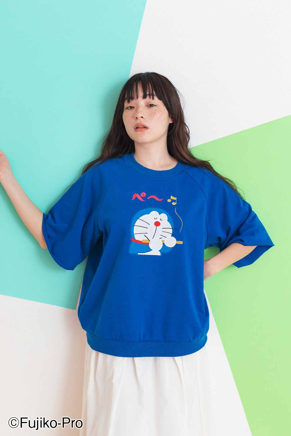 フェリシモコレクション|ドラえもん アップリケスウェットTシャツ