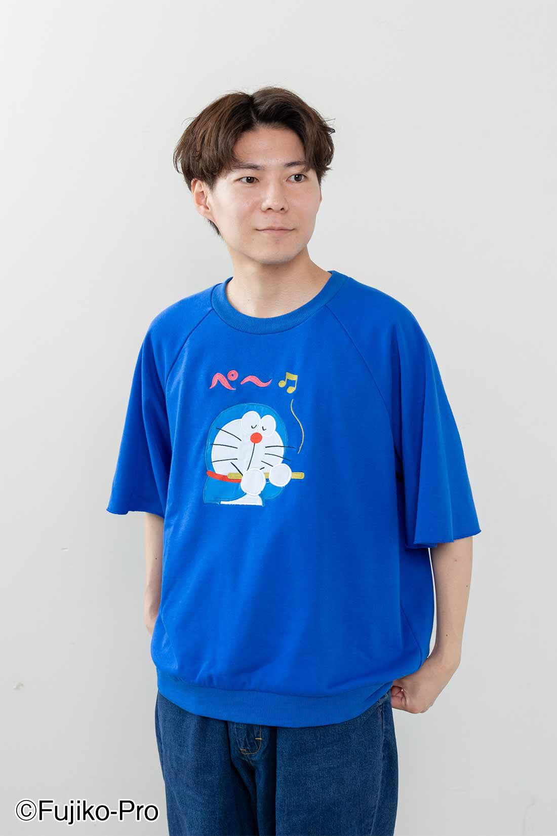 フェリシモコレクション|ドラえもん アップリケスウェットTシャツ|オーバーサイズだからメンズにもおすすめ。