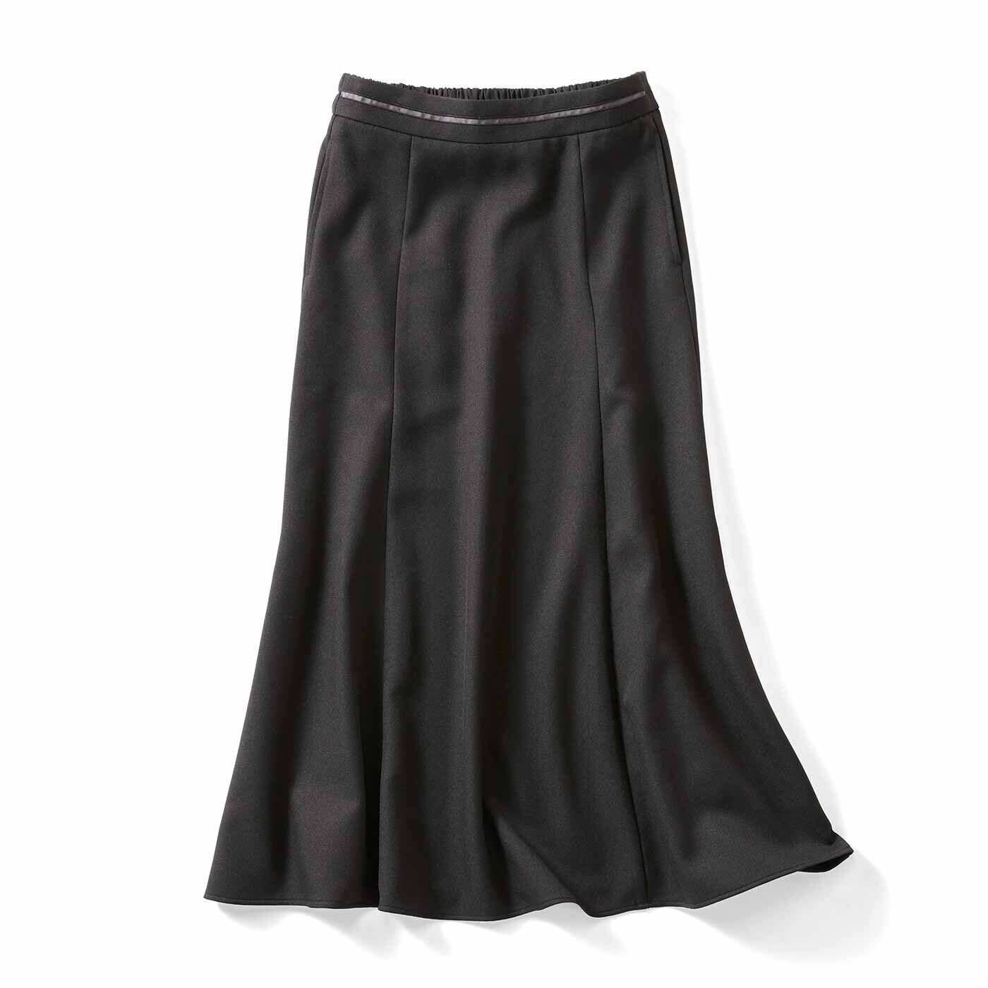IEDIT | UVカット機能 すっきり見え スカート〈黒〉