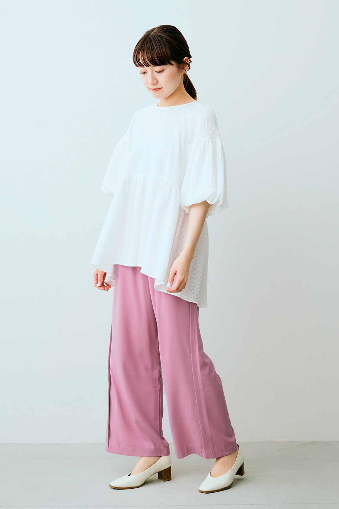 Ameri MEDI CORD SUSPENDER WIDE PANTS