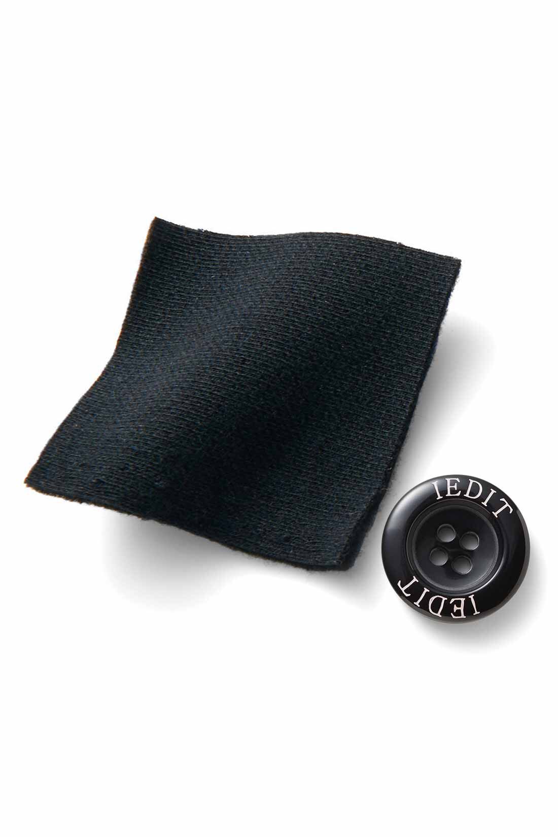 IEDIT|IEDIT[イディット]　光吸収発熱素材＆裏起毛でいつでも暖かな きれいめストレッチスリムパンツ〈ブラック〉|カットソーに織り柄をプリント。布はく見えしてきちんとした印象に。