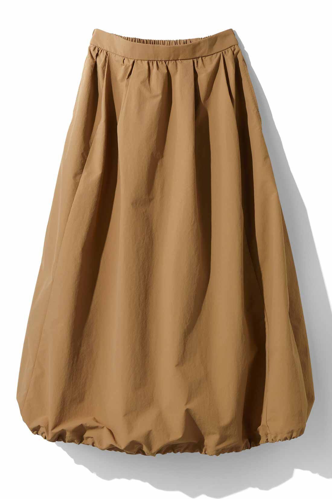 IEDIT|IEDIT[イディット]　撥水＆UVカットがうれしい 2-WAYシルエットスカート|〈キャメルベージュ〉