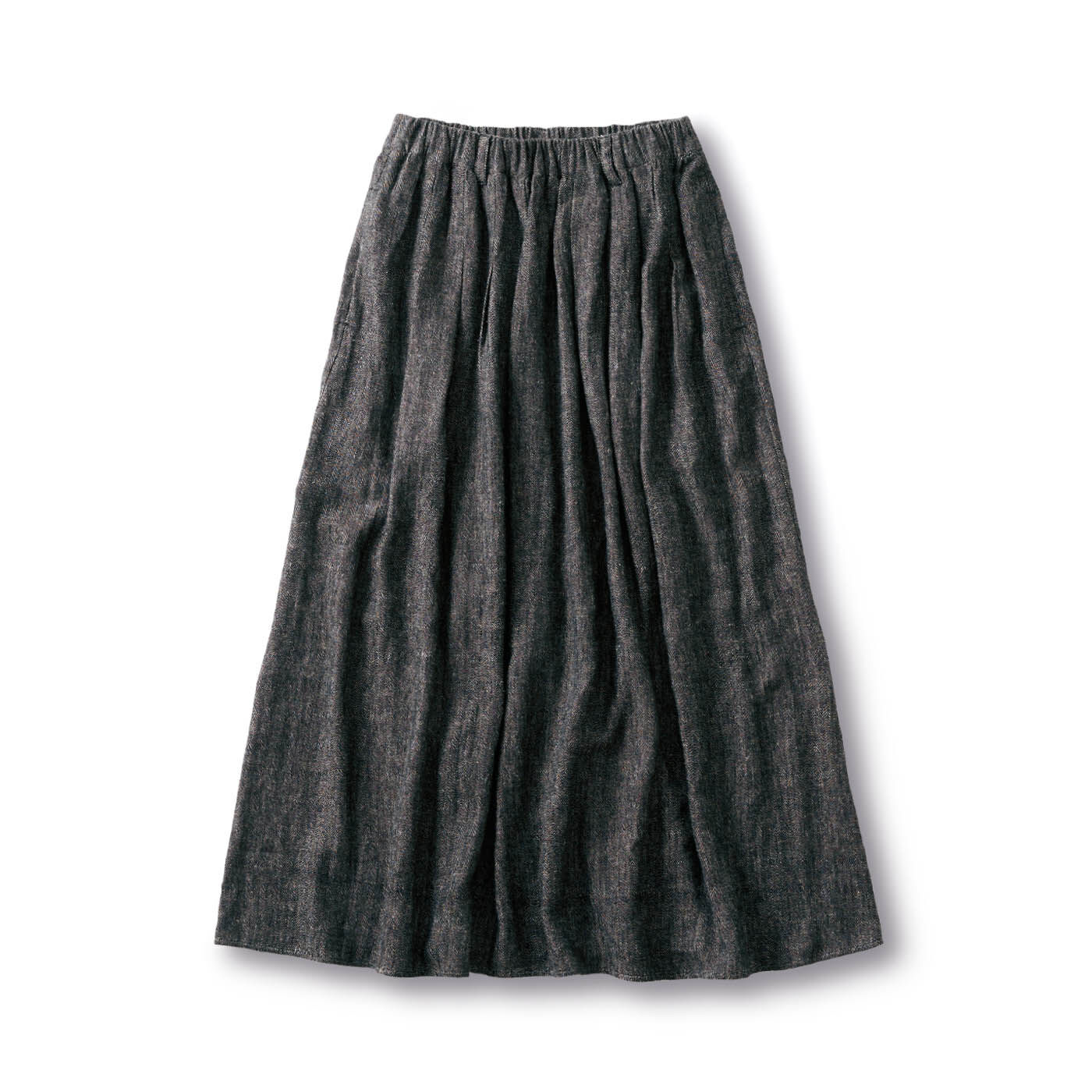 ａｎｄ　ｍｙｅｒａ杉綾織りのギャザースカート
