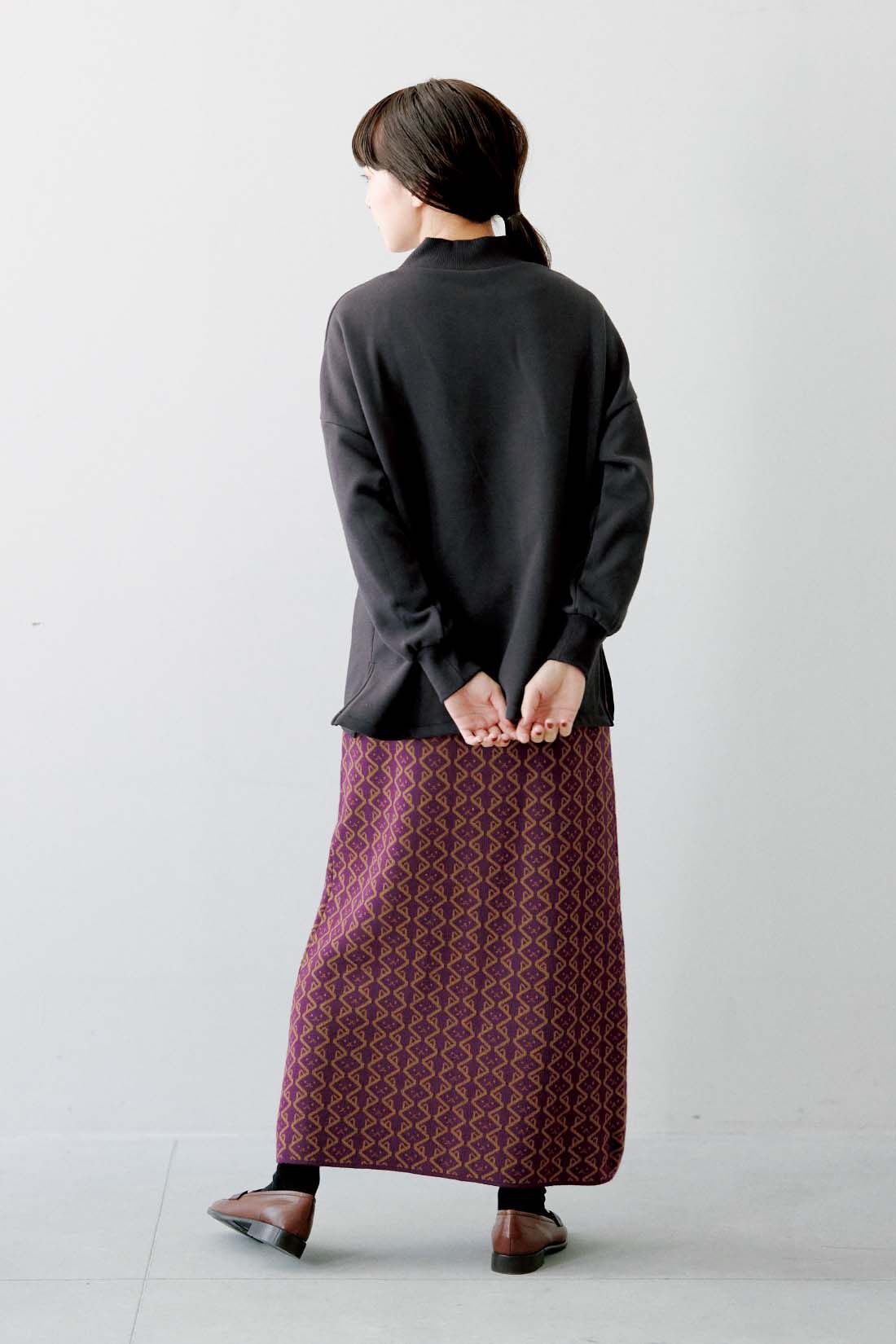 6 ROKU 幾何学 スカート - ロングスカート