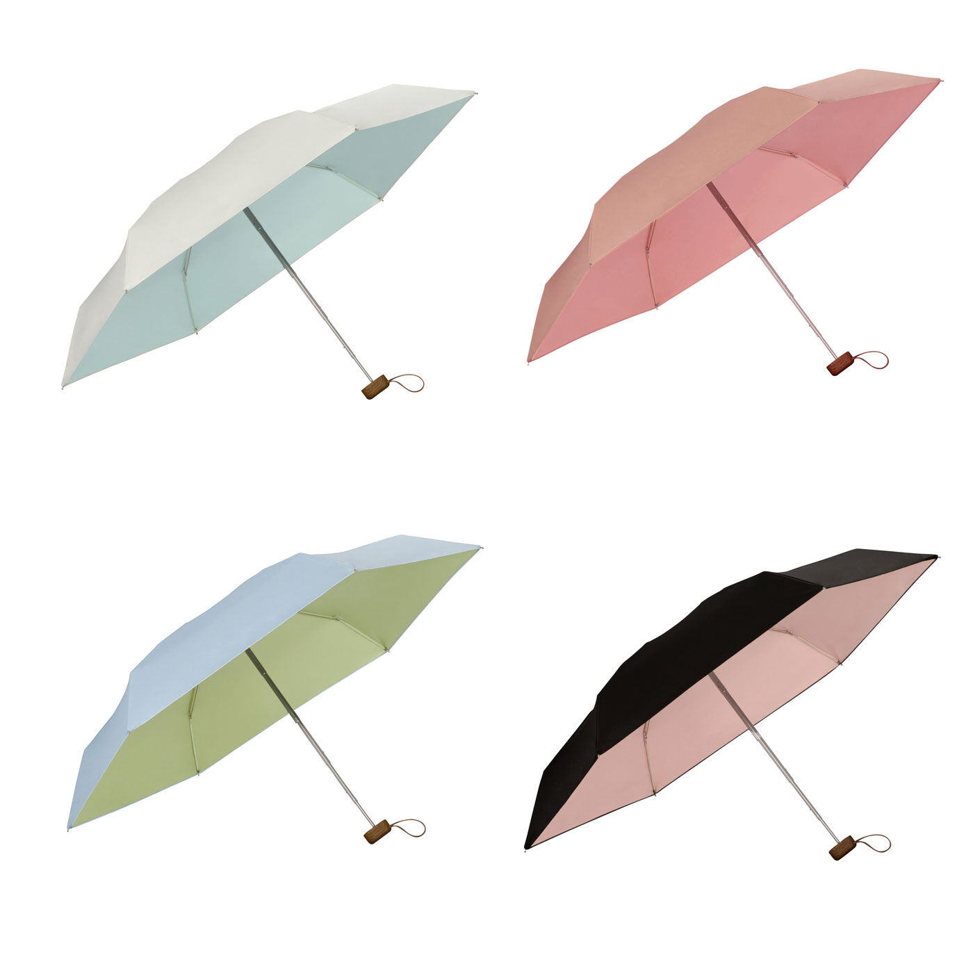 シロップ． | 遮光インサイドカラータイニー晴雨兼用折りたたみ傘
