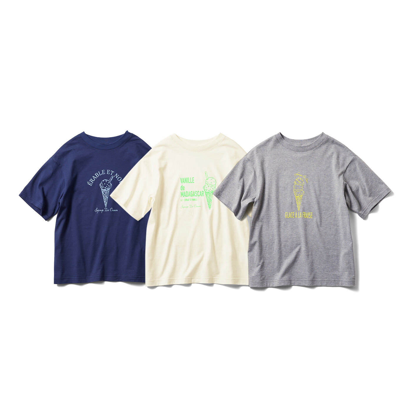 アイスクリーム フロッキープリント Tシャツの会