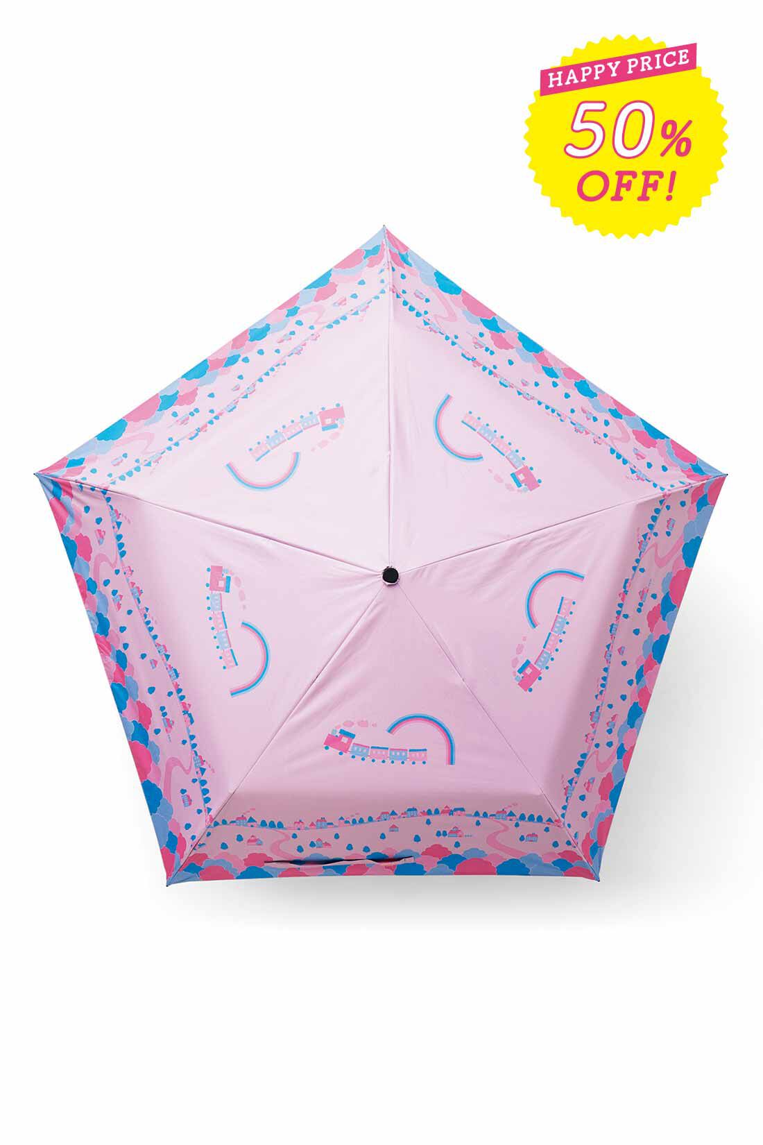 シロップ． | シモジマコラボ 軽量晴雨兼用折りたたみ傘〈シモジマトレイン〉