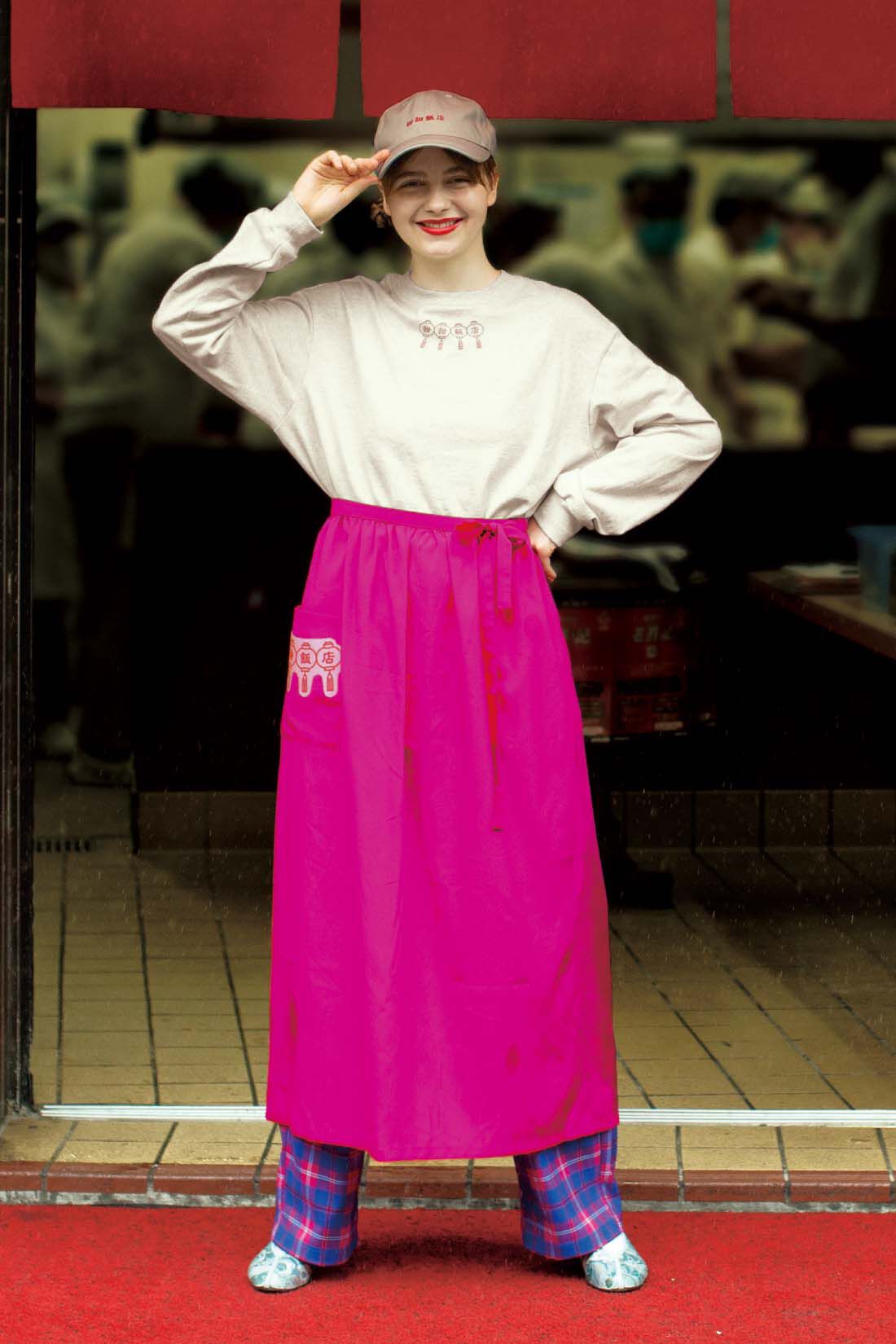 シロップ．|妄想中華食堂スタッフエプロン風巻きスカート