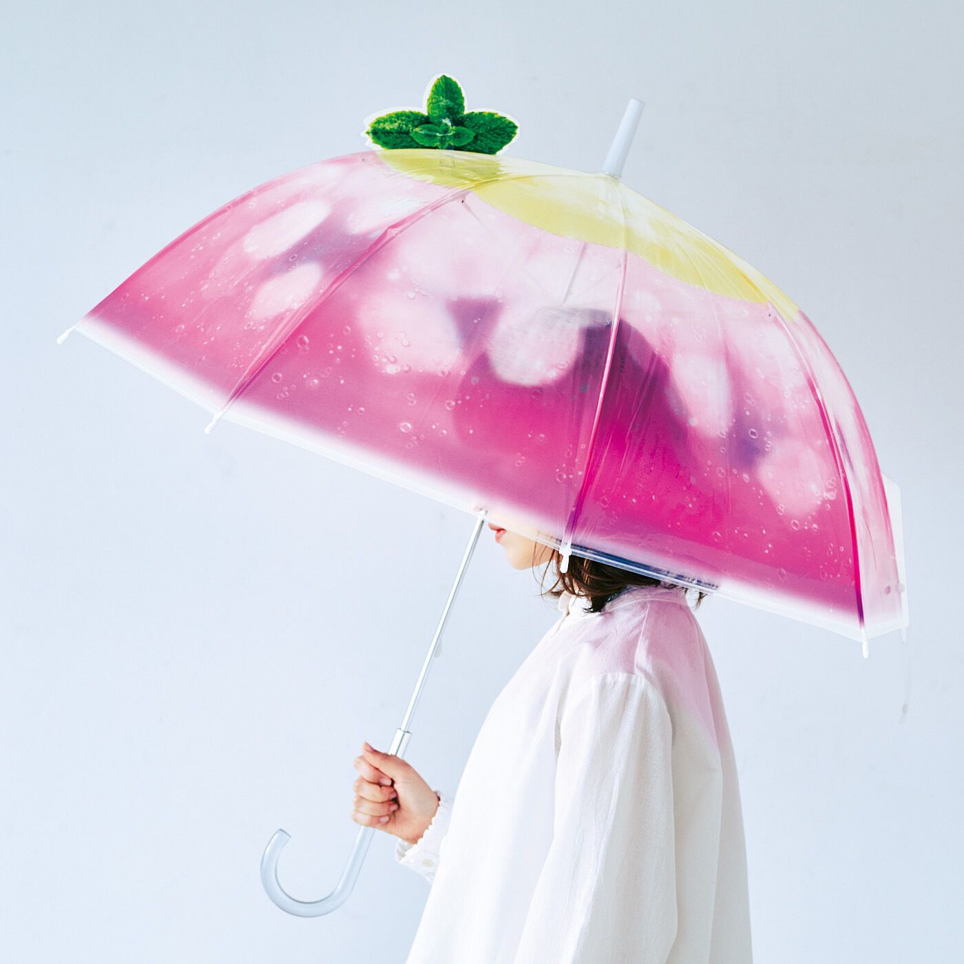 YOU+MORE! | クリームソーダの透明傘〈ピンククリームソーダ〉