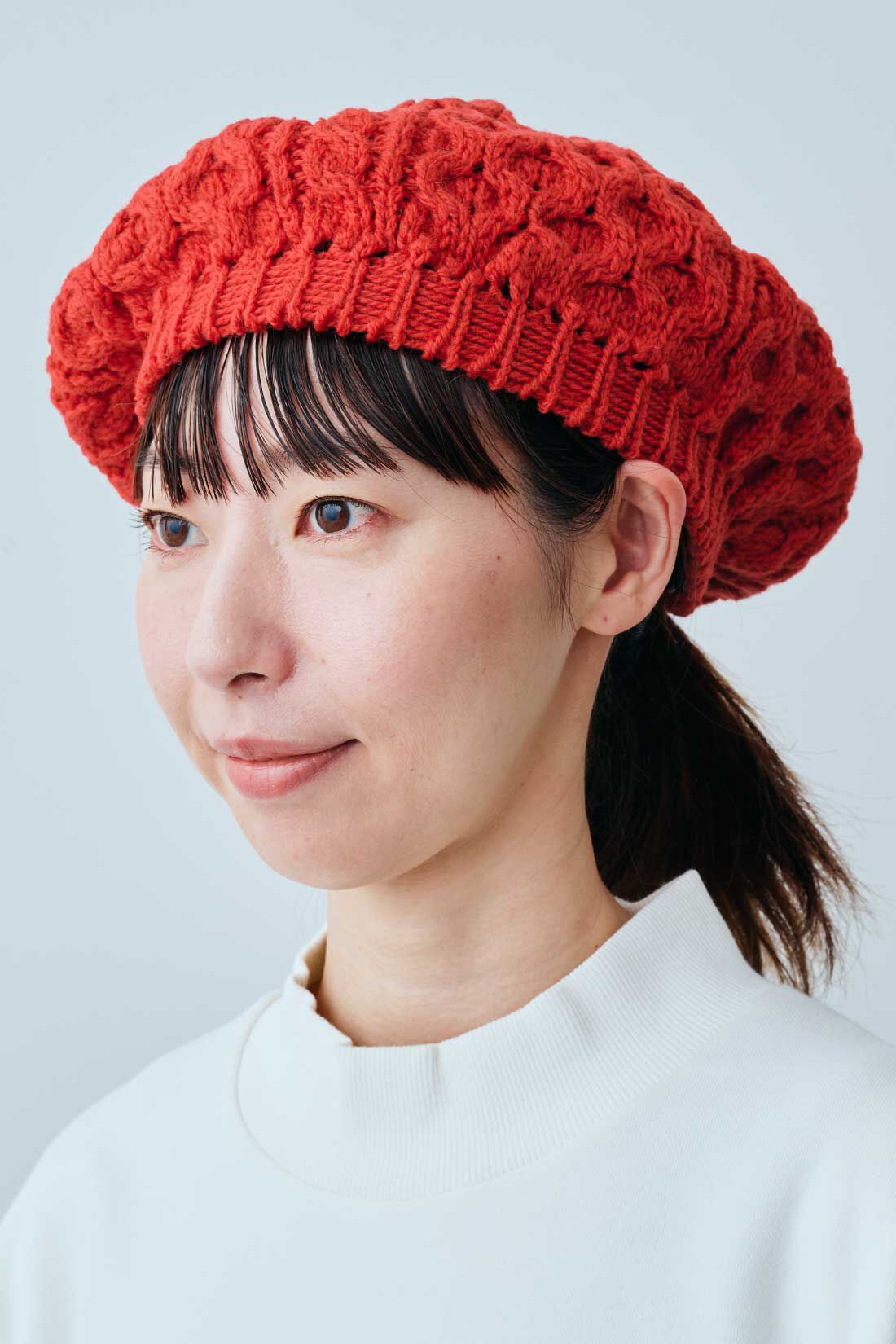 fashion special|【WEB限定・特急便】　HIGHLAND2000 メリノウールのベレー帽|3：RED