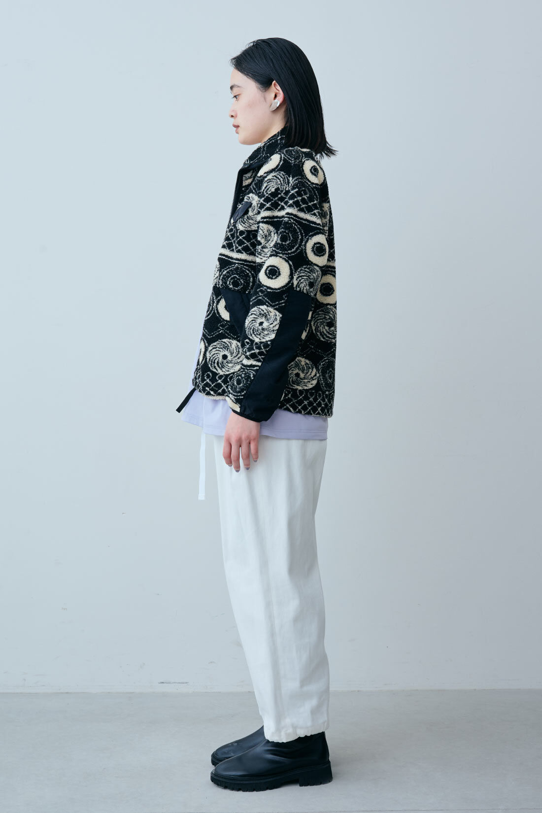 fashion special|【WEB限定・特急便】　GERRY NY DONUT BOA JKT|2：BLACK　モデル身長：167cm