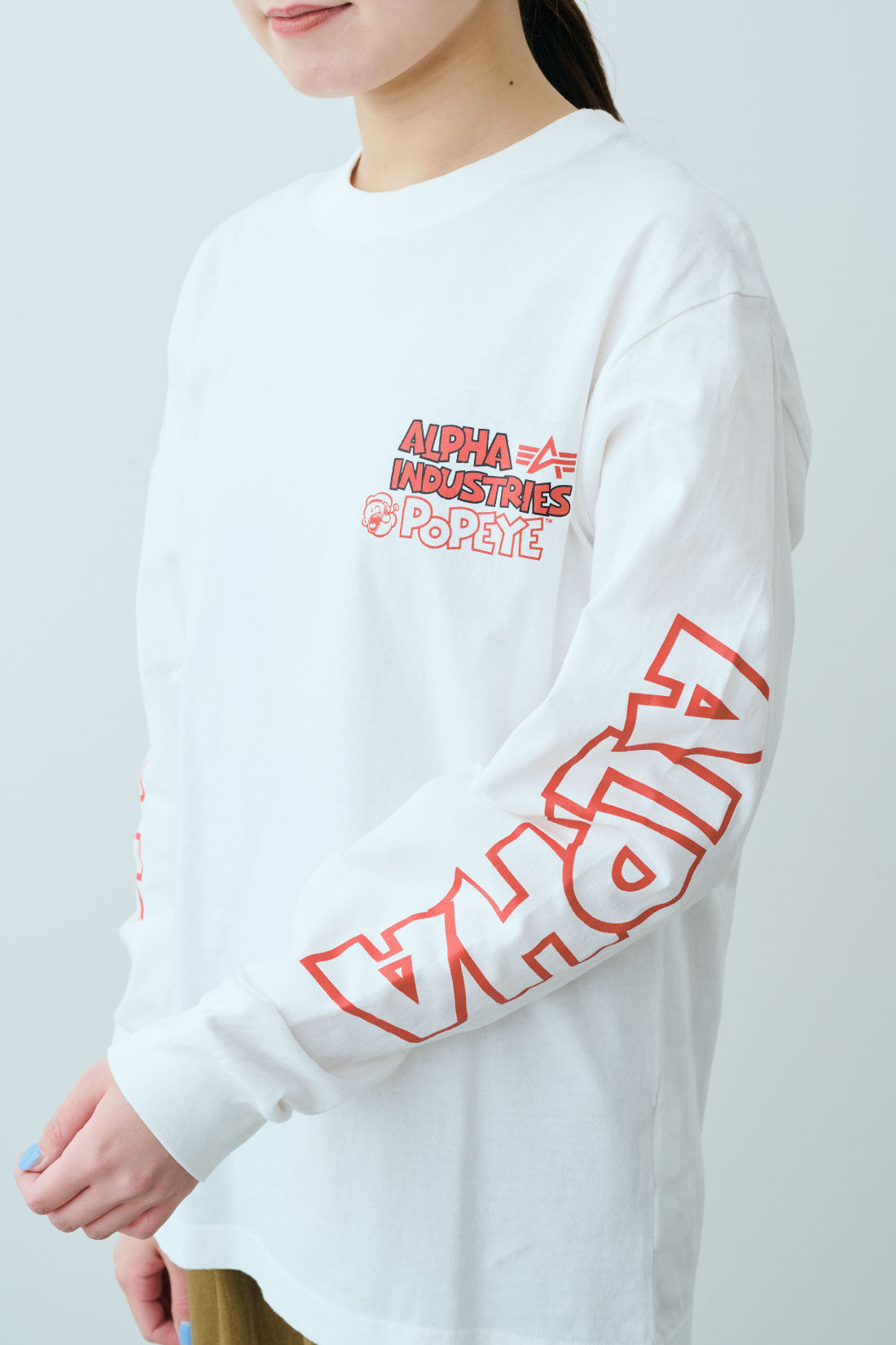 fashion special|【WEB限定・特急便】　POPEYE（TM）×ALPHA バックプリントTシャツ