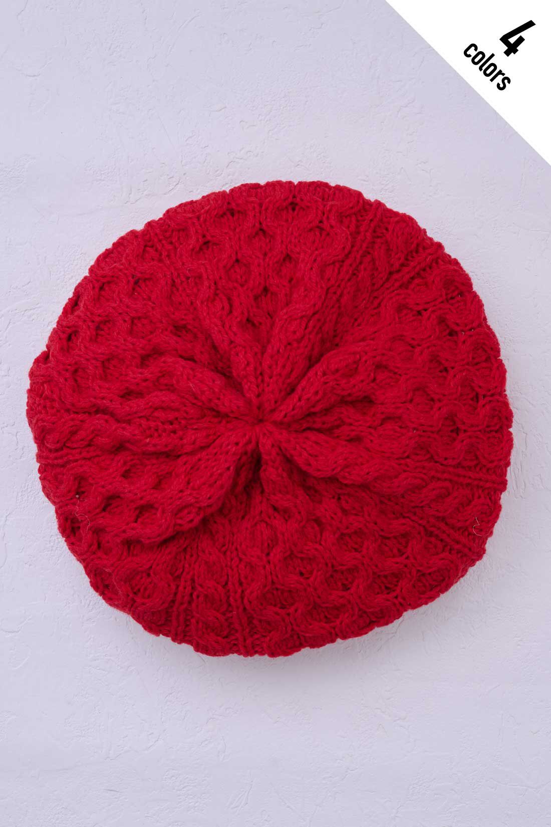 fashion special|【WEB限定・特急便】　HIGHLAND2000 メリノウールのベレー帽|3：RED