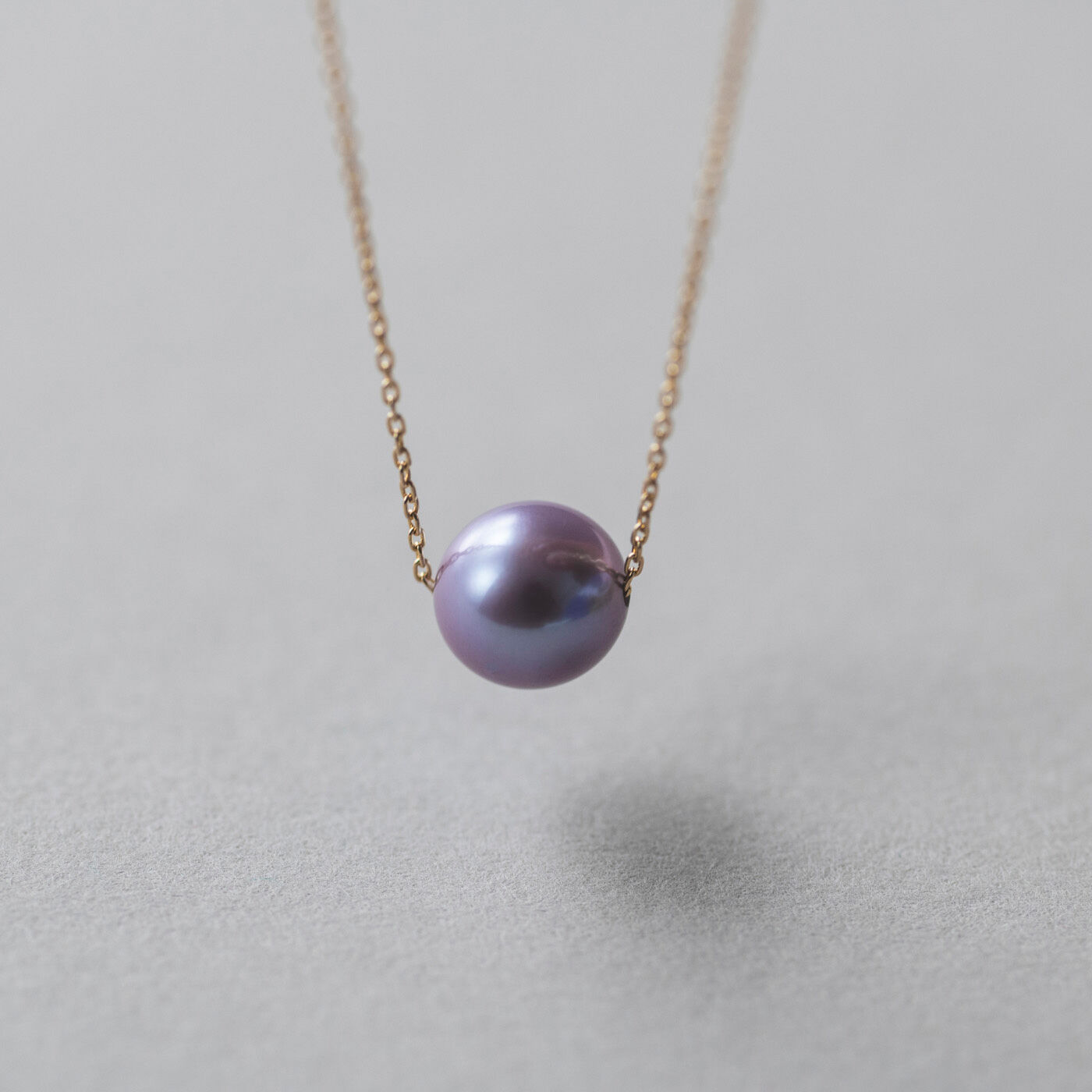 【高級】淡水真珠　一粒パールネックレスk18
