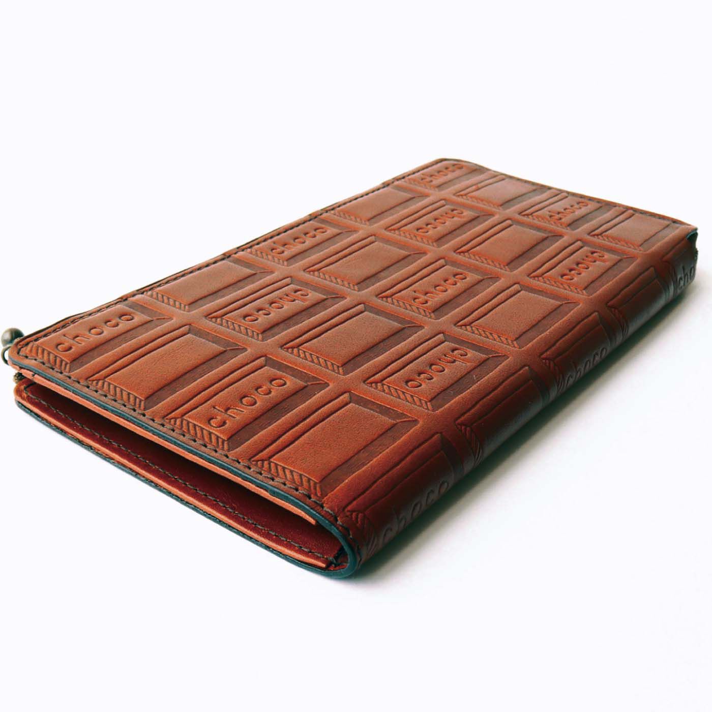 色: チョコ[アブラサス] 薄い財布 レザー 薄型 日本製 チョコ