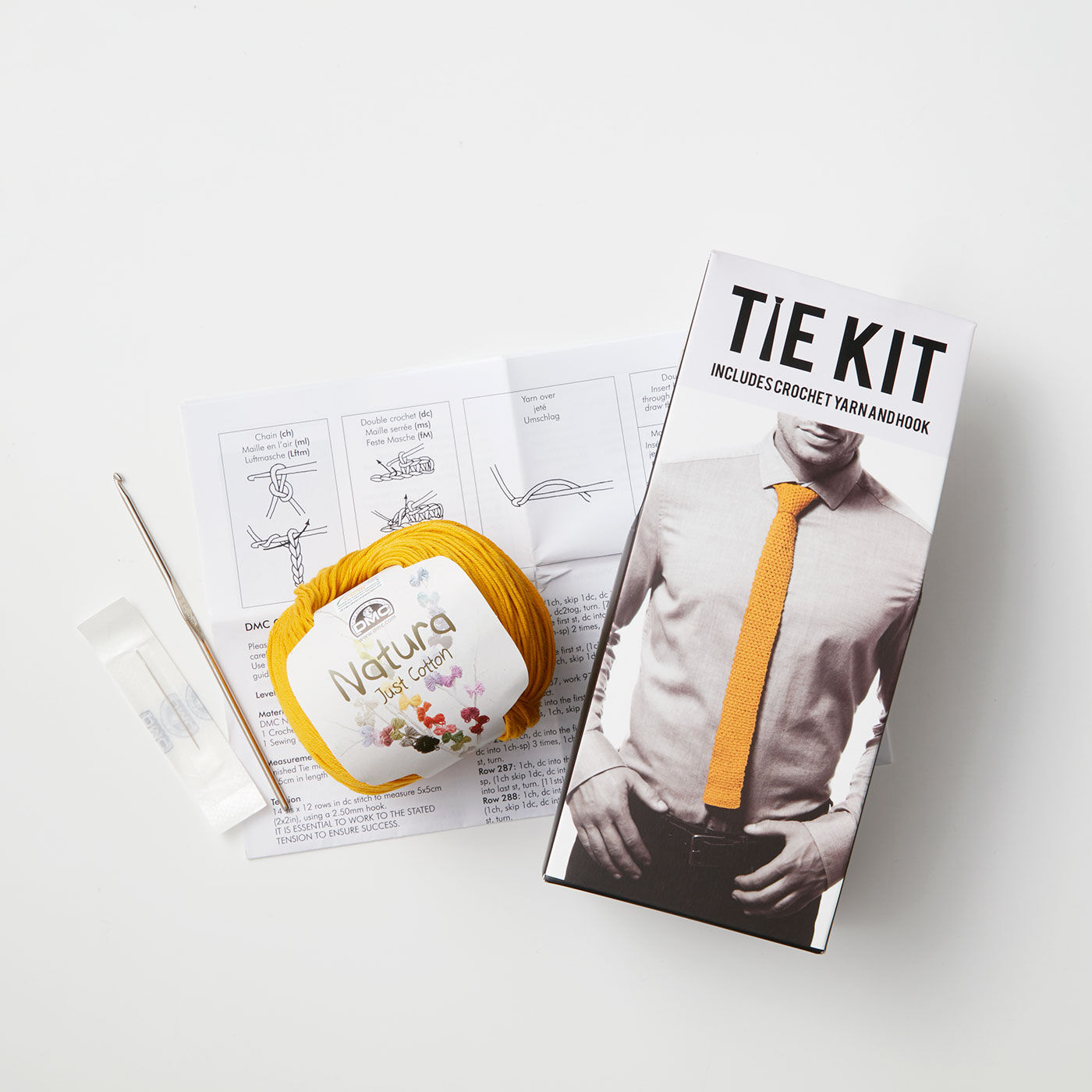 大切な人へ贈りたい かぎ針で編む ツール付きTIE KIT（タイ・キット