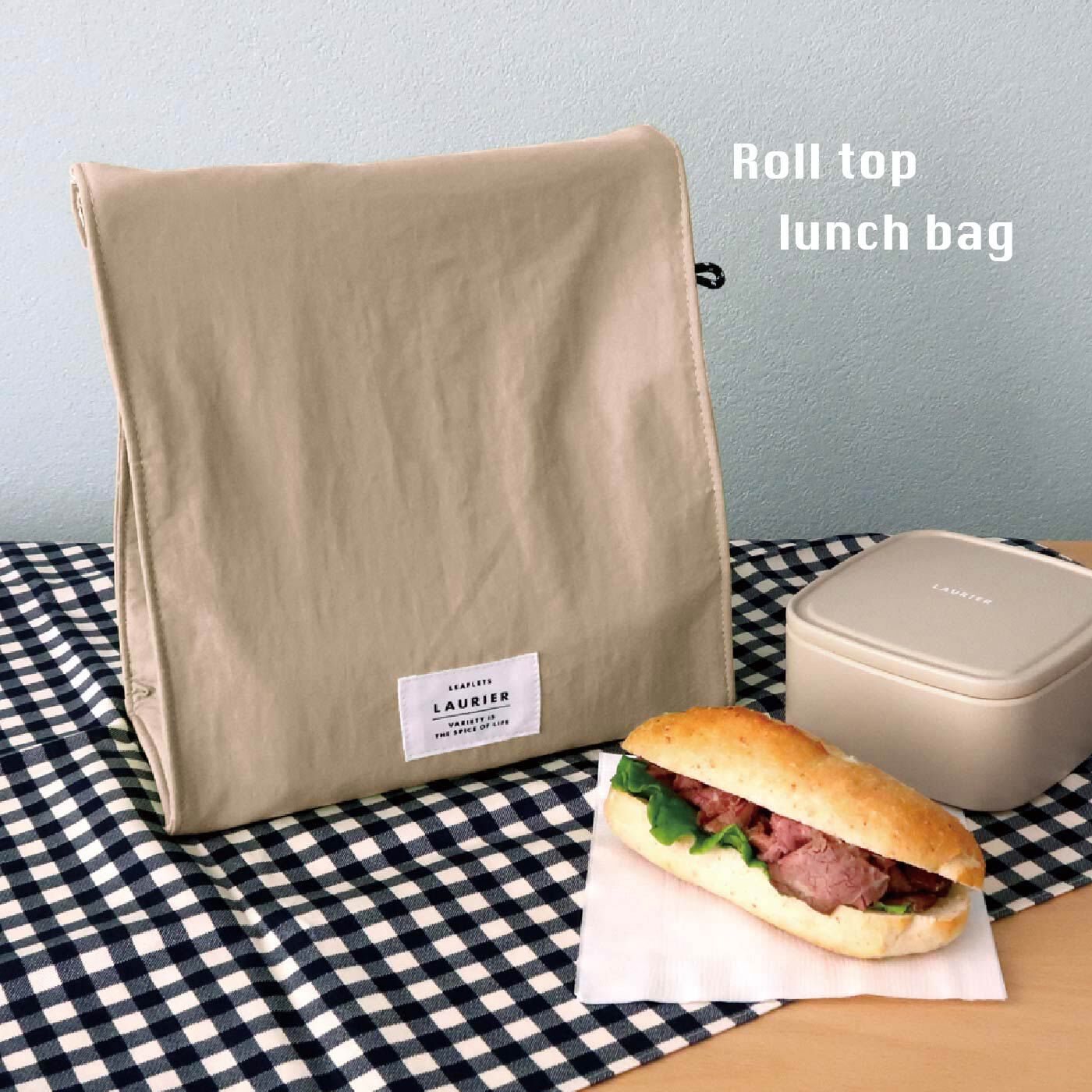 FELISSIMO PARTNERS|紙袋みたいでかわいい　出し入れしやすいロールトップランチバッグ
