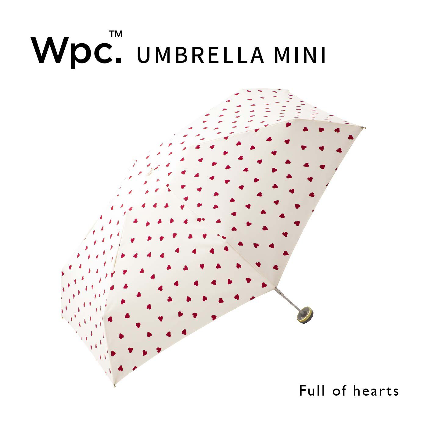 FELISSIMO PARTNERS | ハートがいっぱい おしゃれな 折りたたみ 雨傘
