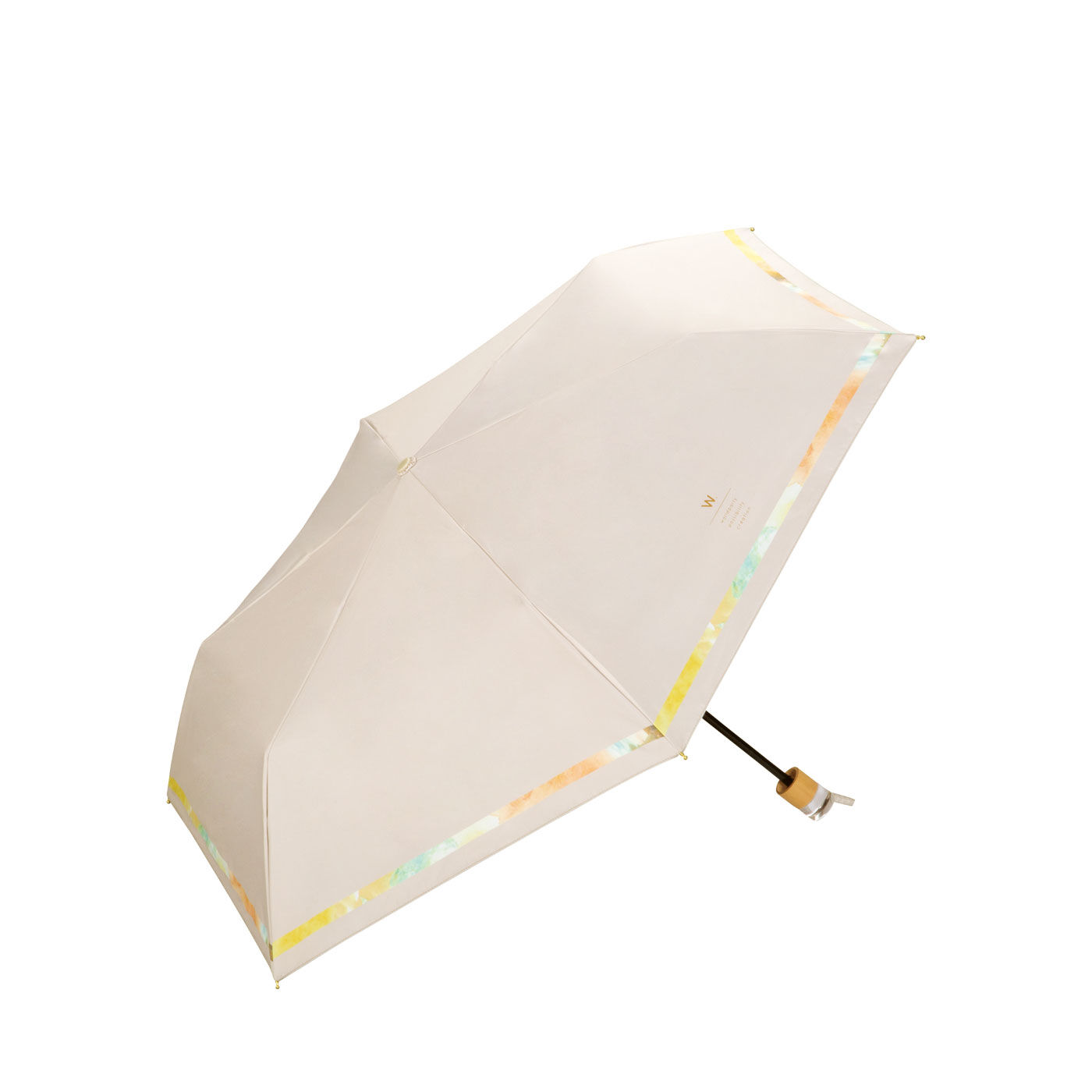 FELISSIMO PARTNERS | コンパクト 折りたたみ傘 遮光 ニュアンスライン 晴雨兼用