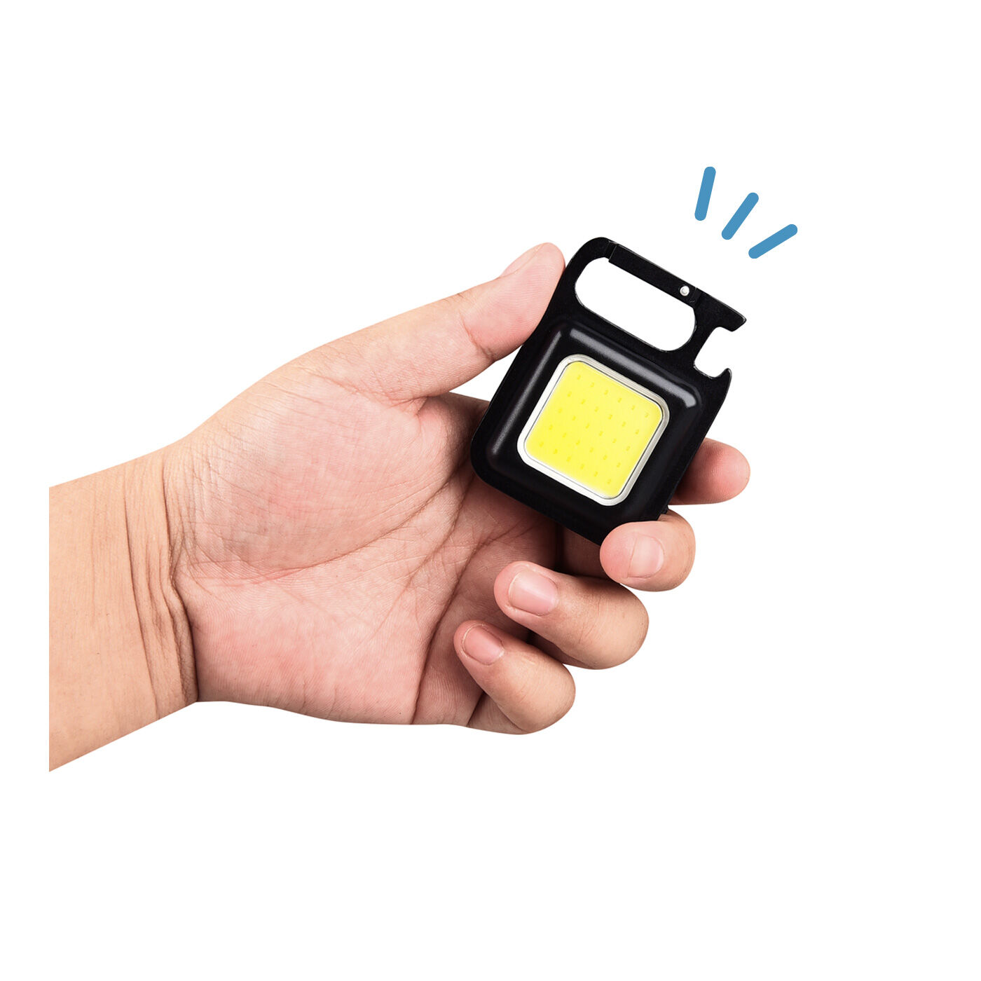 FELISSIMO PARTNERS|ピカッと明るい携帯便利なCOB充電式キーホルダー LED投光ライト