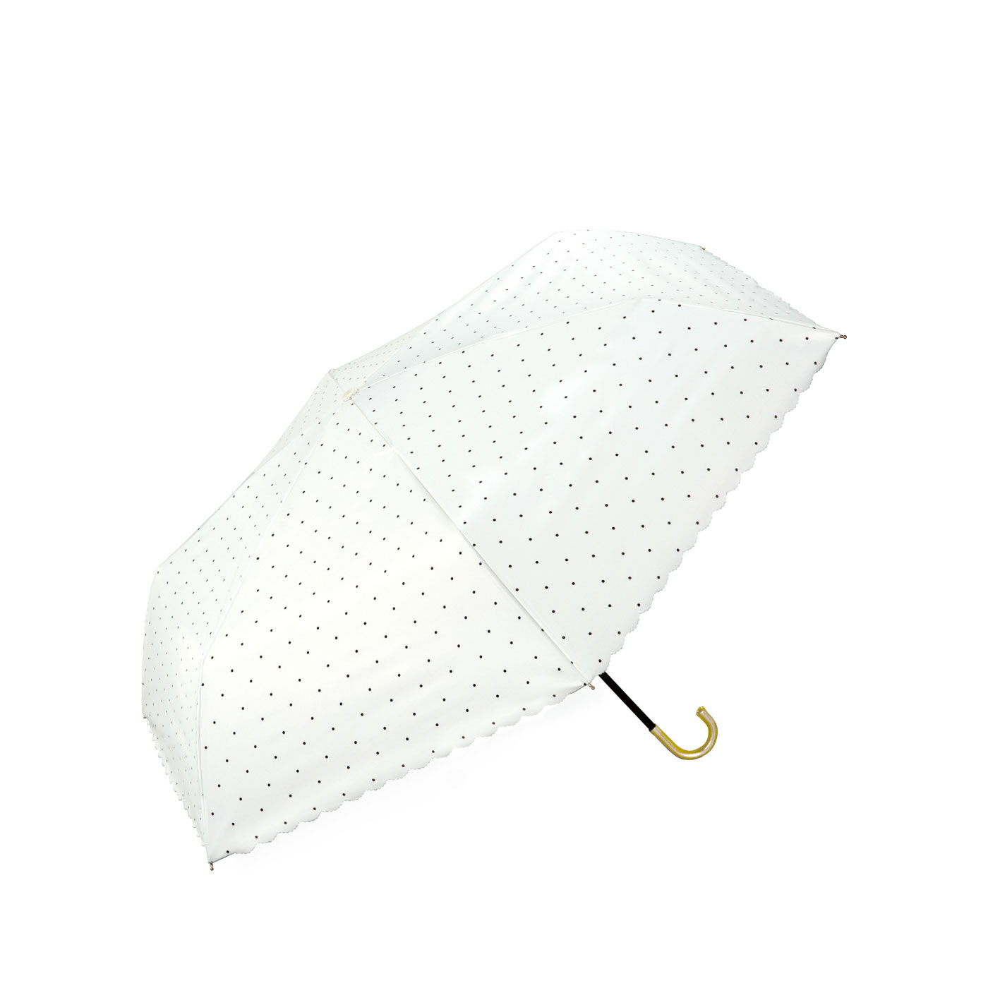FELISSIMO PARTNERS | Ｗｐｃ. 大きめ ドットフラワー晴雨兼用 折りたたみ傘