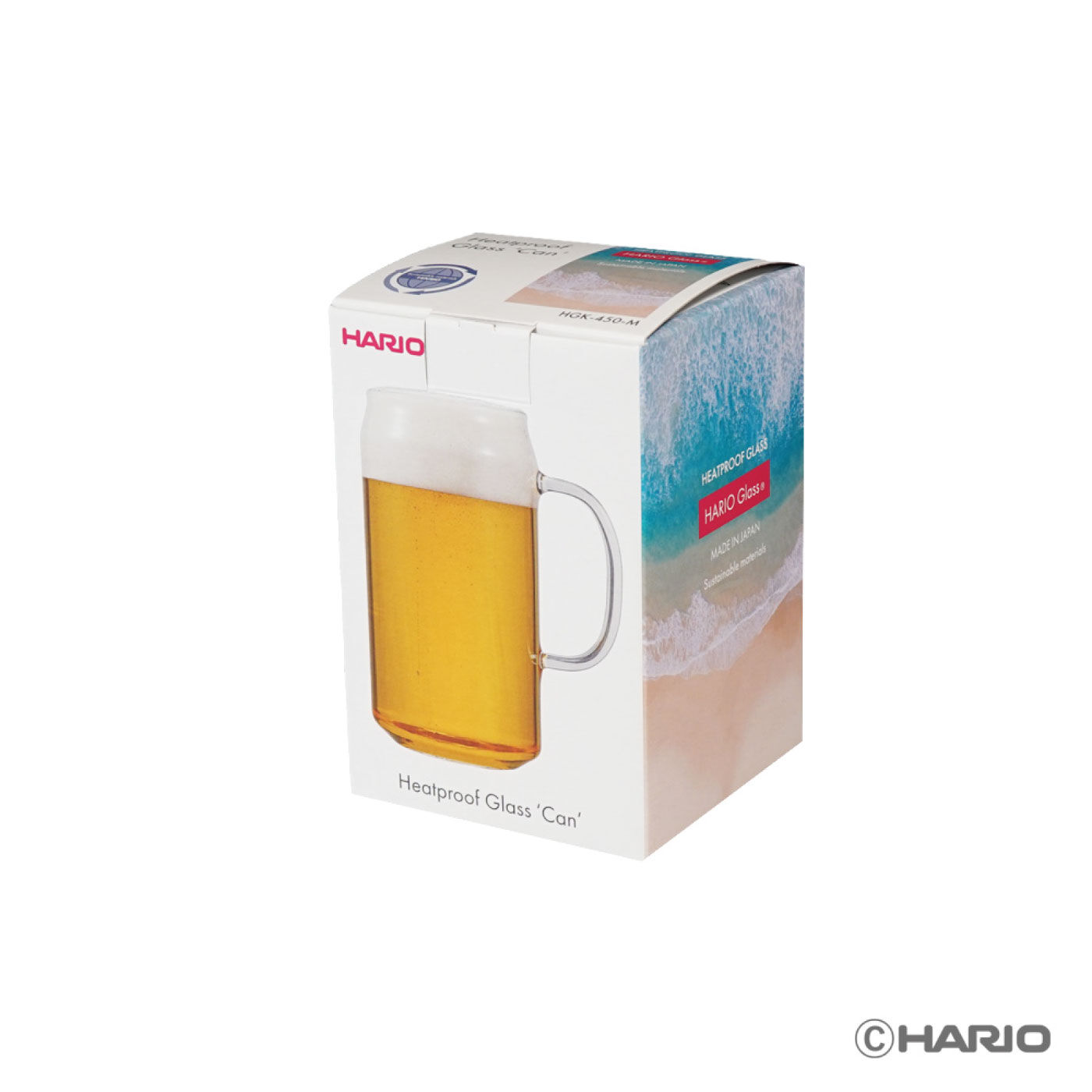 FELISSIMO PARTNERS|ユニークなビール缶型のＨＡＲＩＯ耐熱ガラス製グラス　カン