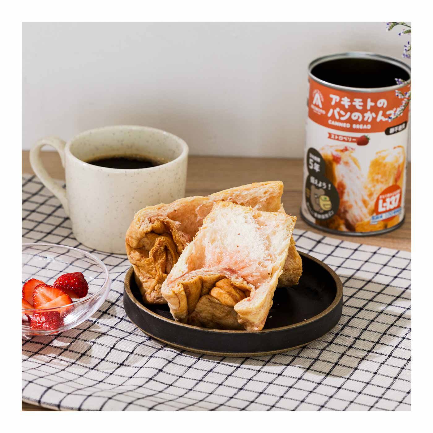 FELISSIMO PARTNERS|長期保存可能！ それでもおいしいアキモトのパン缶 乳酸菌入り備蓄セットの会（6回予約）|ふわふわ、甘くておやつにぴったり。