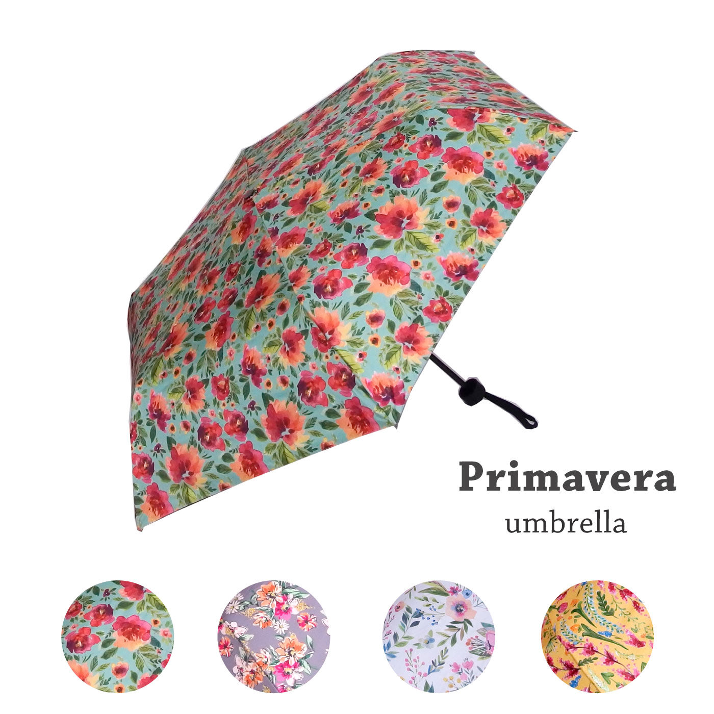 FELISSIMO PARTNERS | プリマベーラ お花柄の 晴雨兼用 折りたたみ傘