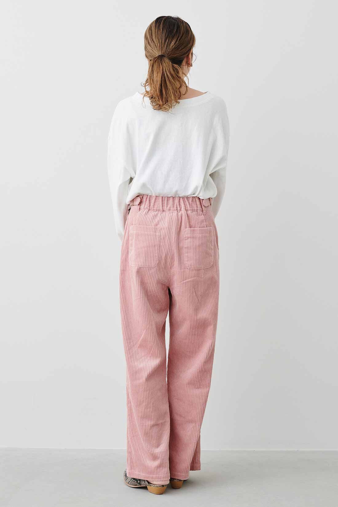 MEDE19F コーデュロイカラーパンツ〈ピンク〉｜レディースファッション