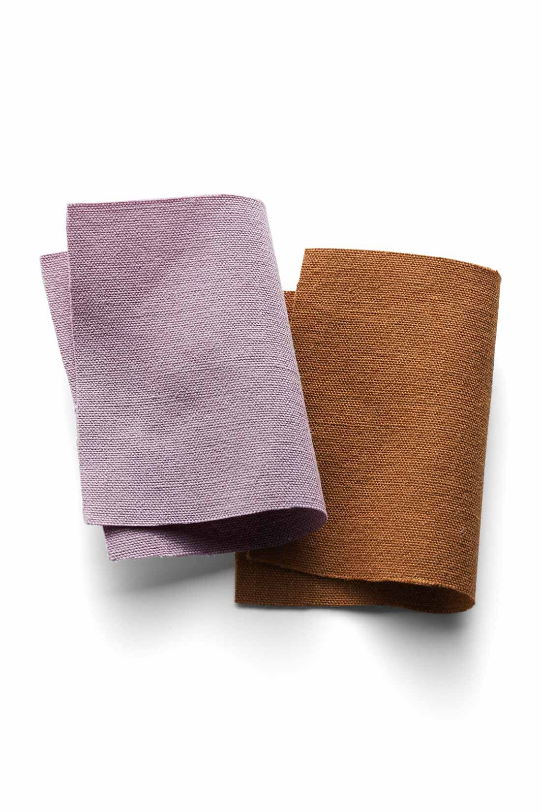 MEDE19F|MEDE19F　タックギャザーロングスカート〈ライラックピンク〉|高密度に織り上げた綿100％ブロード素材。洗いざらしも様になる、張りのある風合い。