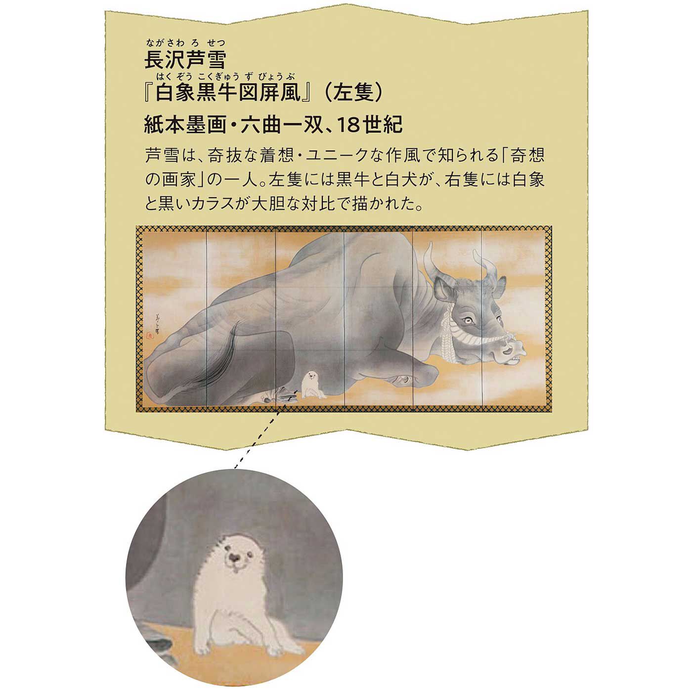 ミュージアム部|ミュージアム部　江戸わんこがくったりおすわり 芦雪犬ペンポーチ