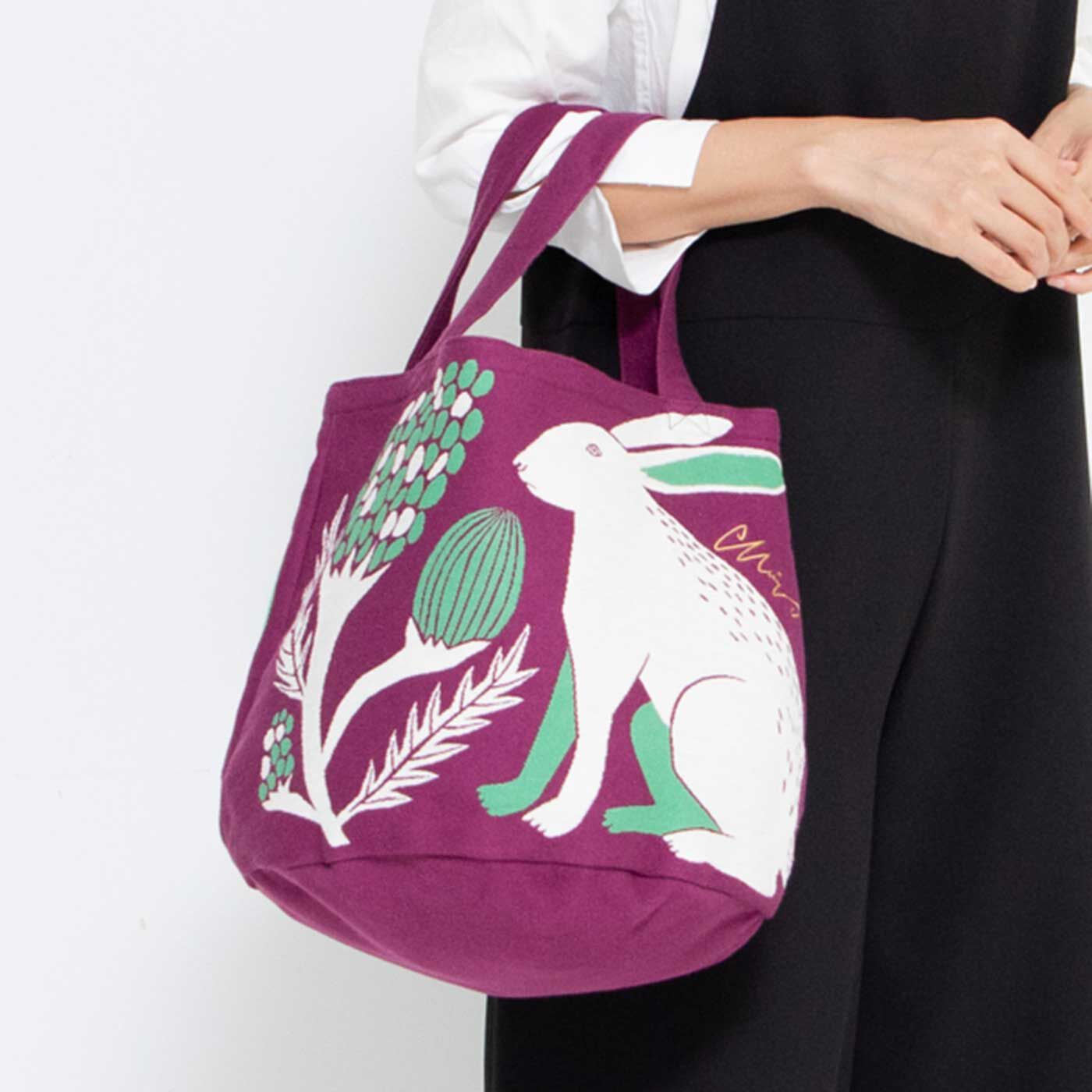 フェリシモの雑貨 Kraso|moritaMiW 織り柄が美しいトートバッグ|しっかり厚手で内布付きだからシルエットがきれい。