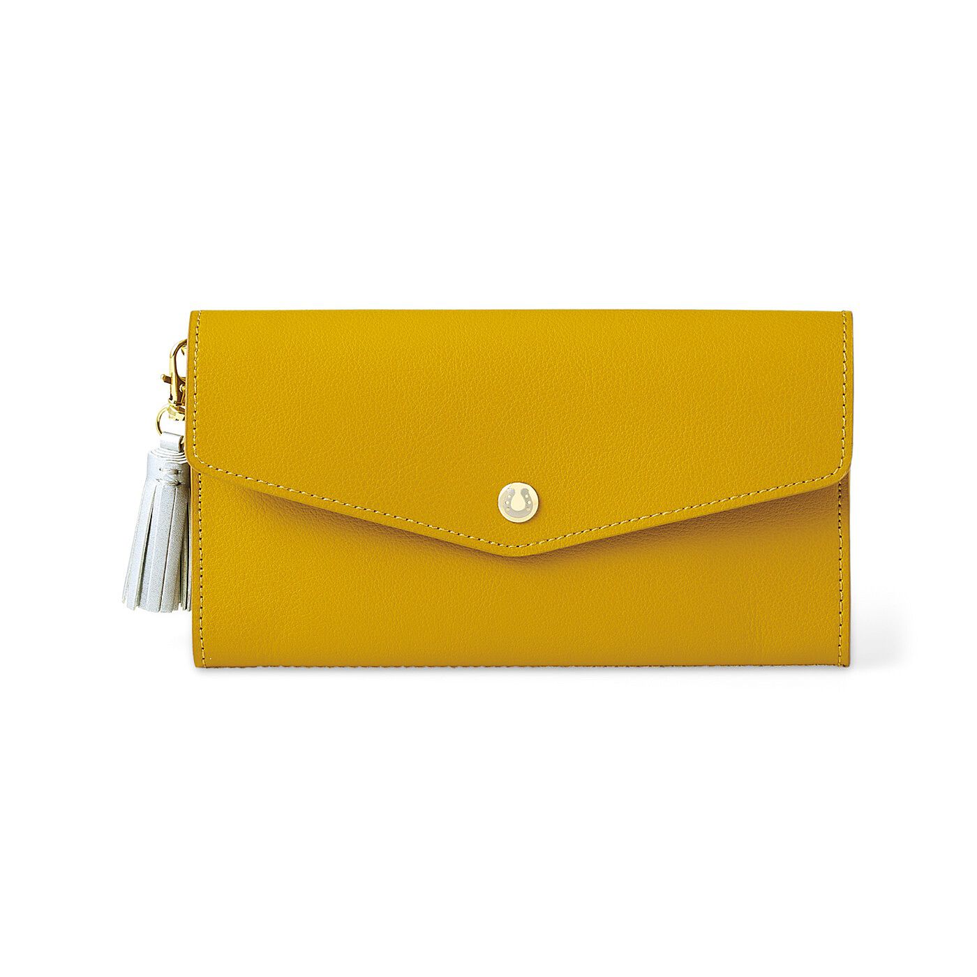 フェリシモの雑貨 Kraso | 縦入れカードケース７つのハッピー黄色長財布