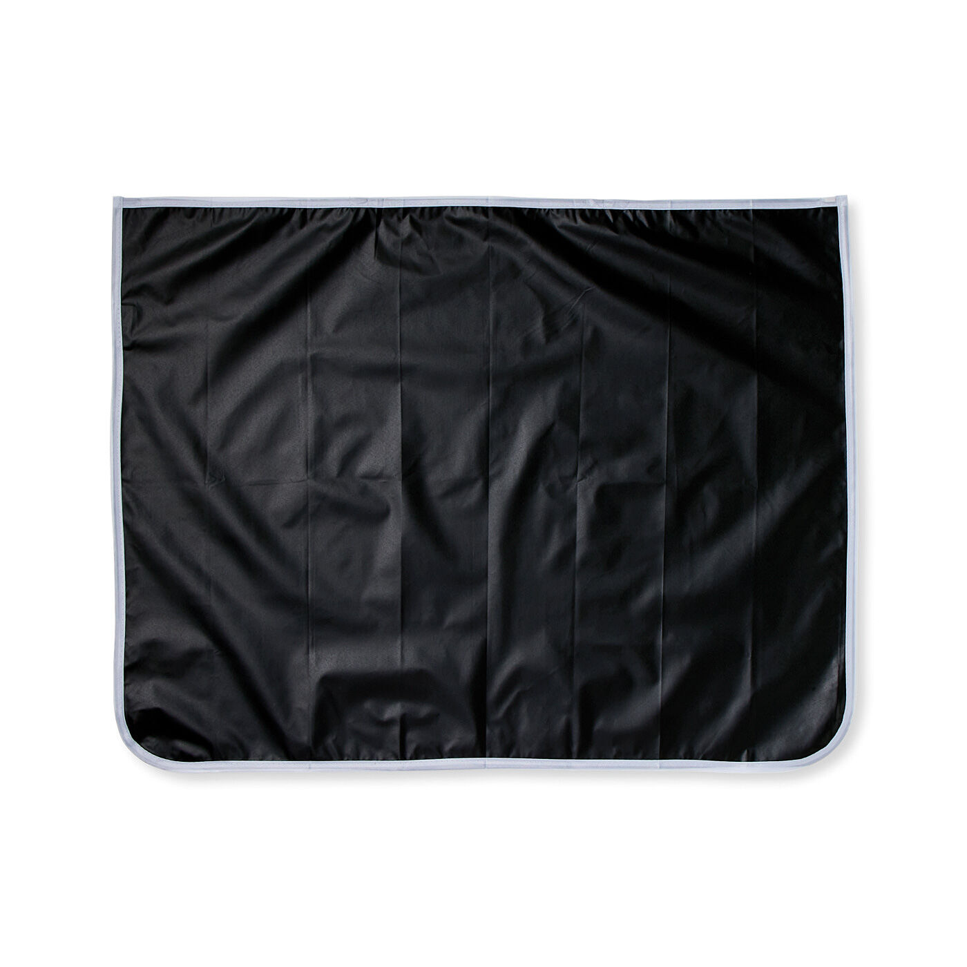 フェリシモの雑貨 Kraso|横からの日差しも視線も防げて　必要な時にパッと取り付け　UVカット車用マグネットカーテン〈2枚セット〉|明るい印象のデザイン面と黒の遮光生地のリバーシブルです。