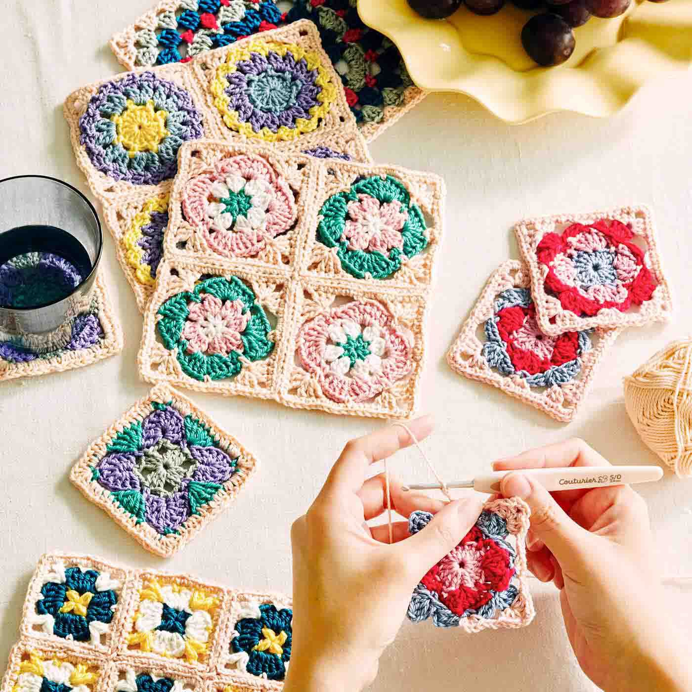 モチーフ編み - 各種パーツ