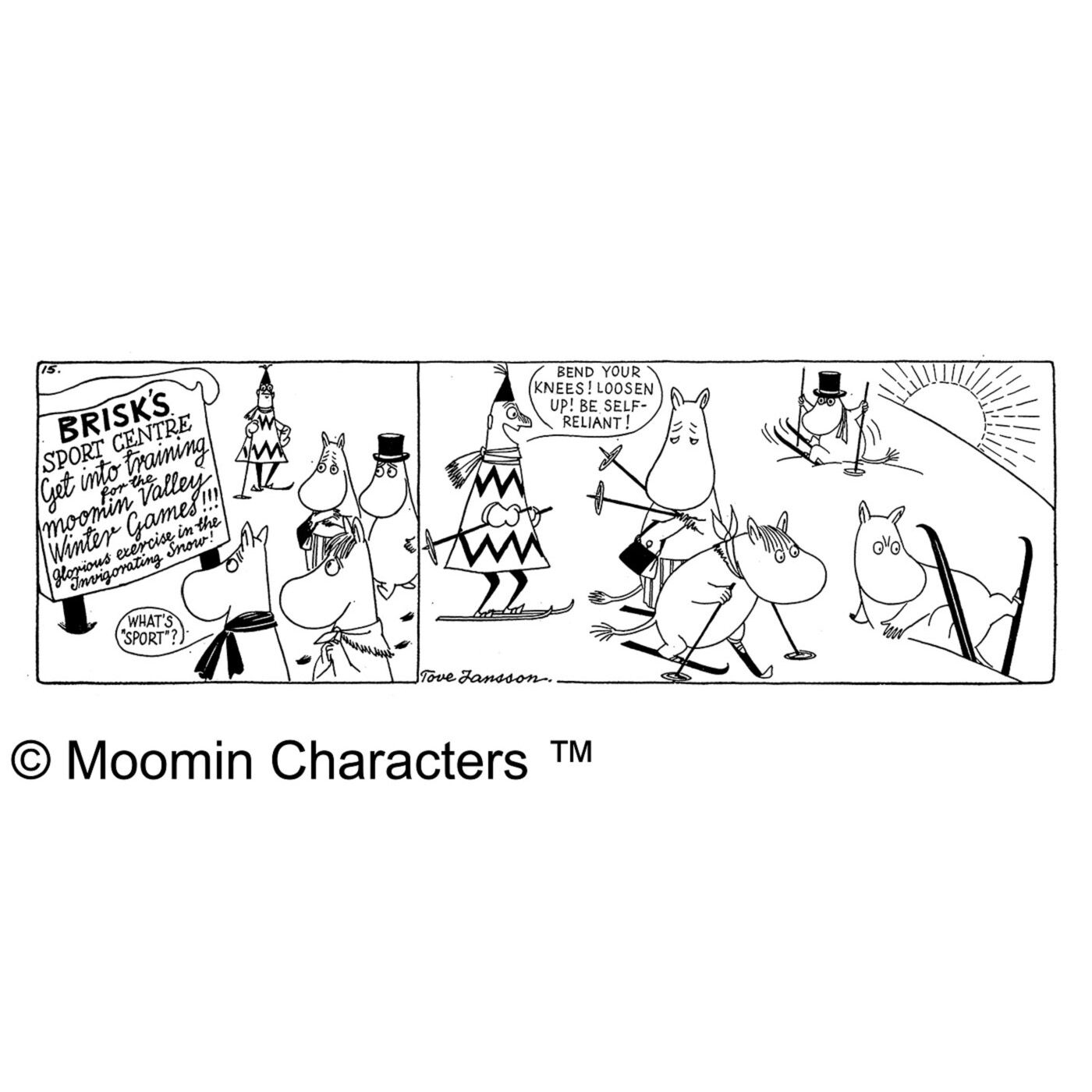 Couturier|ムーミン谷の季節をめぐる ちくちく刺し子の大判風呂敷（空）|コミックからいろんなシーンを集めたオリジナルデザイン