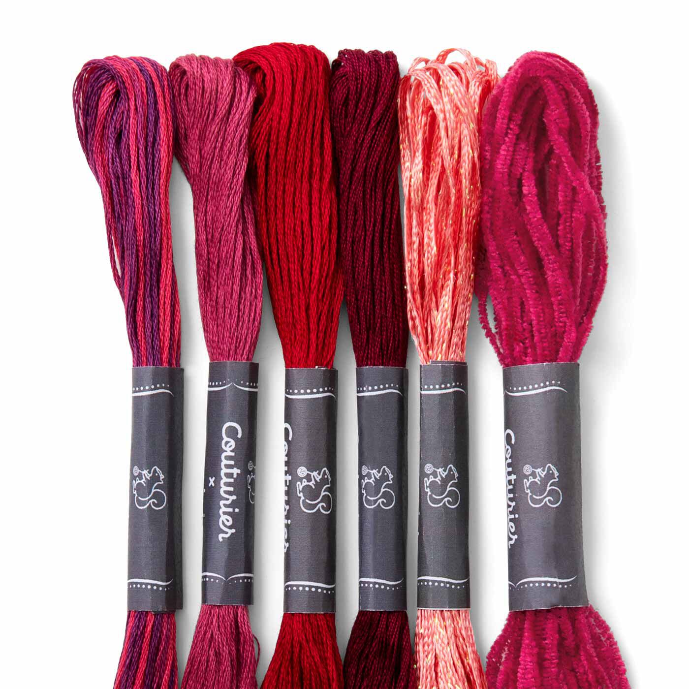 Couturier|いろいろな素材に触れて楽しく クチュリエセレクト 糸セットの会（10回予約）|ROUGE 溶け合う色が心になじむ