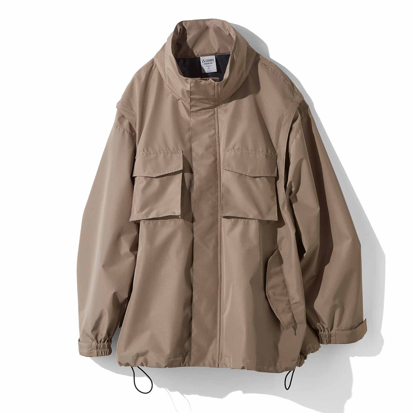 MEDE19F　GERRY（R） for MEDE19F ベストにもなる撥水ミリタリーブルゾン〈グレージュ〉