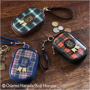 ＵＳＥＤｏ×ＯＳＡＭＵ　ＧＯＯＤＳ　トラッドなタータンチェックが大人顔　車のかぎも入るミニウォレット