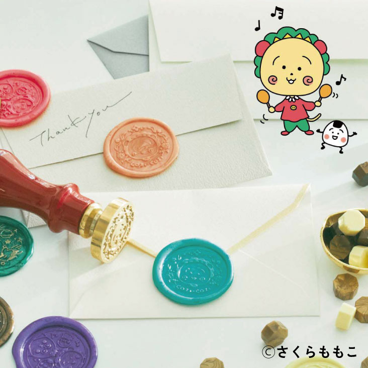 かわいい！ をギュッとひと押し コジコジのシーリングスタンプヘッドの会