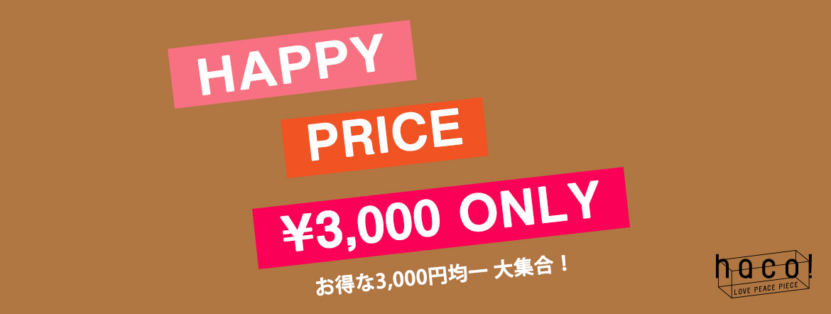 3000円均一SALE