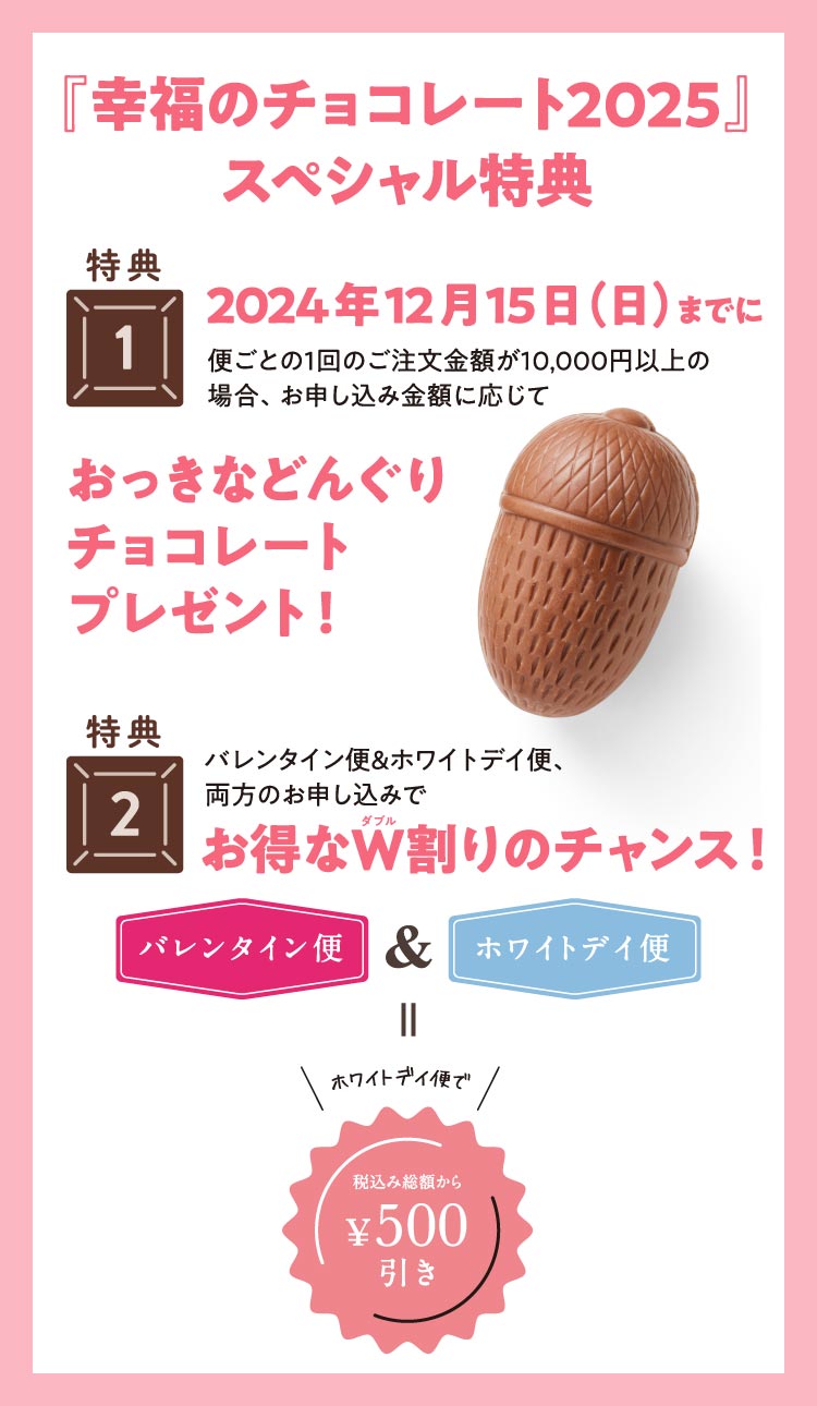 どんぐりチョコプレゼント