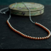 神戸の老舗真珠メーカーと作った ピーチメルバパールのチェーンネックレス〈シルバー925〉 