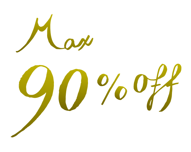 Max 90% off